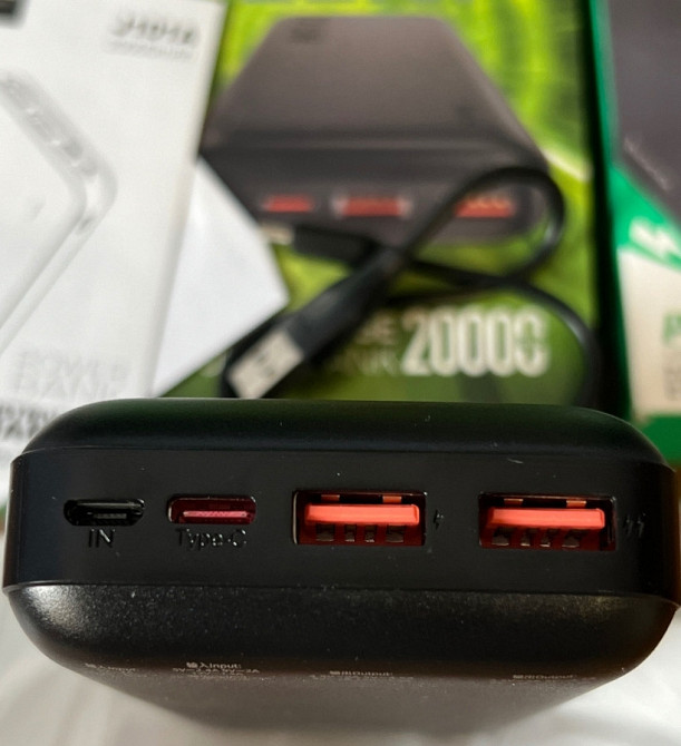 Павербанк Hoco J101A 20000mAh быстрая зарядка 22.5W. Киев - изображение 2