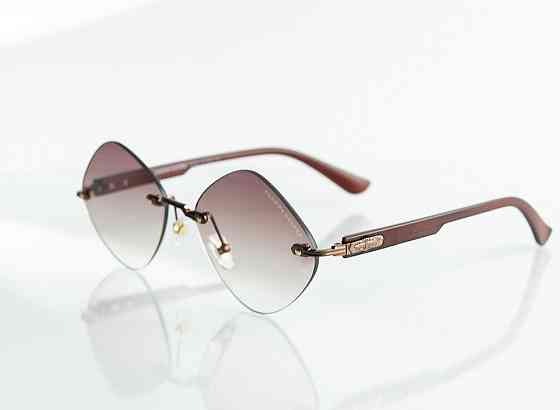 Женские брендовые безоправные очки Chrome Hearts (20870) brown Киев
