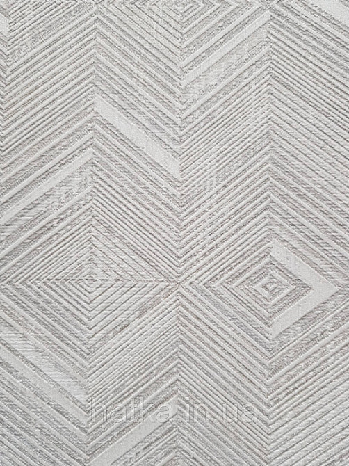 Шпалери метрові вінілові на флізелін AdaWall Beta метрові структурні геометрія смуги фігури світло сірі Київ - фото 2