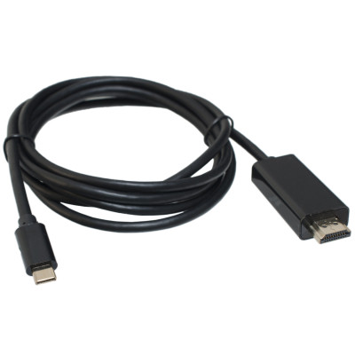 Кабель мультимедийный USB-C to HDMI M 1.8m black Patron (CAB-PN-TYPC-HDMI-1.8) Винница - изображение 1