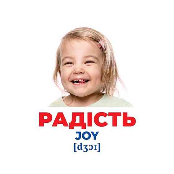 Набір розвиваючих карток Геній з пелюшок Емоції та почуття 10107208, 17 карток Вінниця