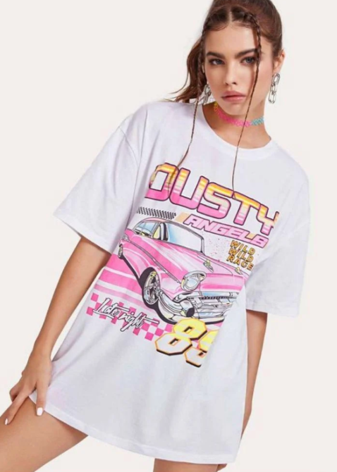 Футболка жіноча з принтом  42 Біла 2664081998 Дніпро - фото 1