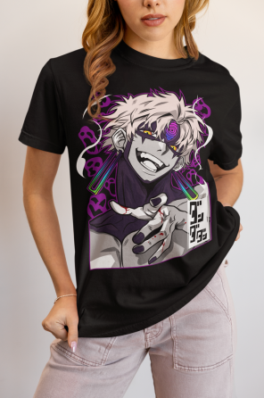 Футболка з аніме принтом Евіл Ейе Дандадан Ейе оверсайз (S/M/L) Чорний AnimeJ0595 Дніпро