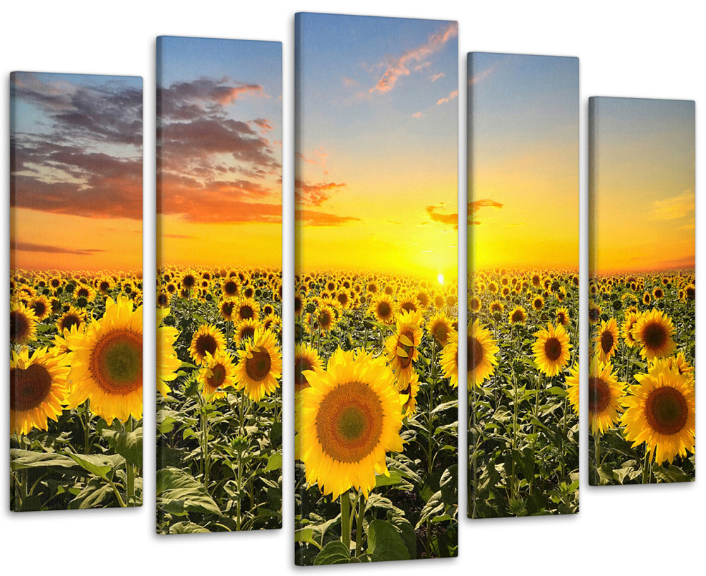 Модульная картина Подсолнухи Art-49_5 99x140 см Киев - изображение 1