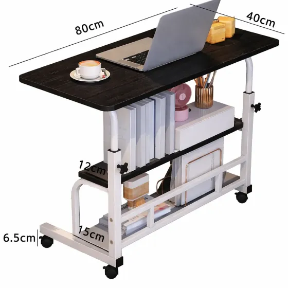 Стол прикроватный / компютерный на колесах DASH-1846 60х40х60-85 см Коломия