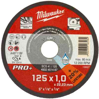 Круг отрезной Milwaukee по металлу SCS 41/125х1 PRO+, 125мм (4932451487) Винница