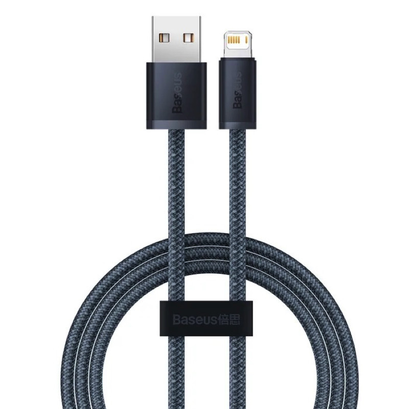 Кабель Baseus Dynamic Series Fast Charging Data Cable USB to iP 2.4A 2m Slate Gray Одеса - фото 1