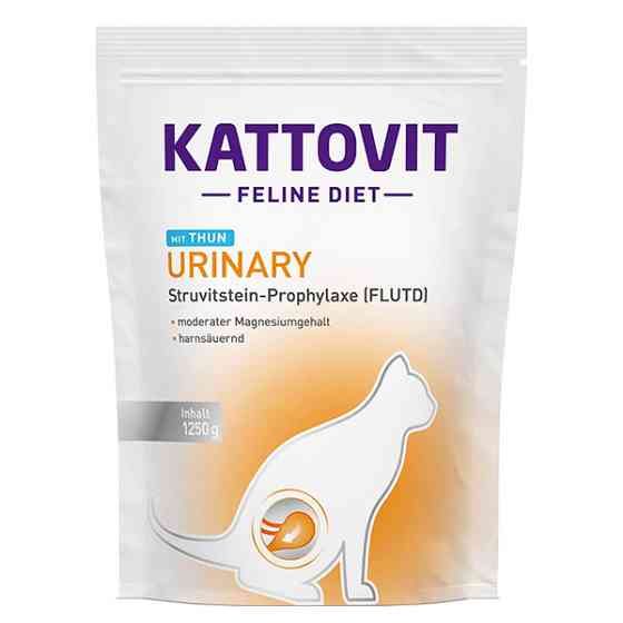 Kattovit Veterinary Urinary mit Thun КАТТОВИТ УРИНАРИ ТУНЕЦЬ диетический сухой корм для котов с заболеваниями нижних мочевыводящих путей Киев