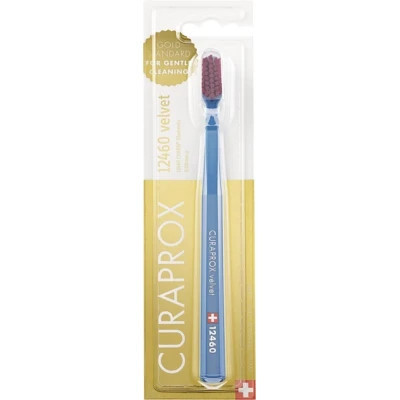 Зубна щітка Curaprox 12460 Velvet Ультрам'яка Блакитна з пурпуровим (CS 12460-03) Вінниця - фото 1