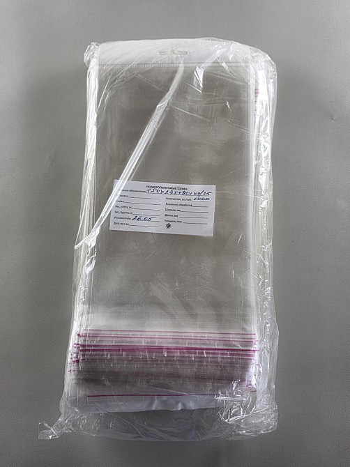 Пакет з еврослотом і липкою стрічкою 15см 23,5 см 25мк (1000 шт) Харків - фото 3