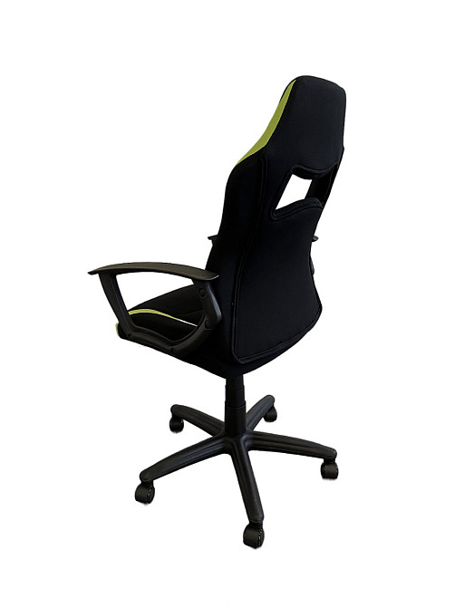 Офисное кресло руководителя Tehforward Start Tilt Черно-зеленый Днепр - изображение 4