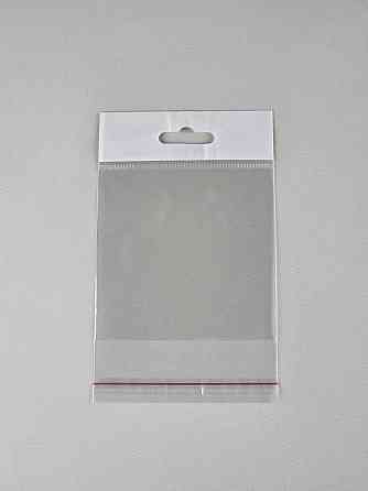 Пакет прозорий з євро підвісом і липкою стрічкою 10см 9,5 см 25мк (1000шт) Харків