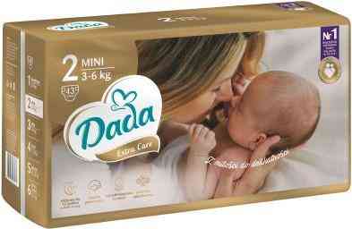 Підгузники Dada Extra Care 2 Mini (3-6 кг), 43 шт Київ