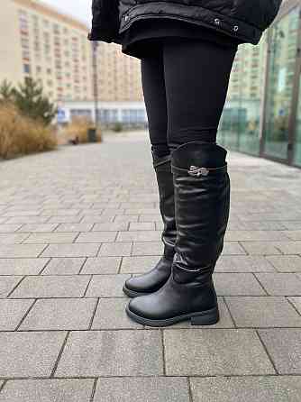 Чоботи жіночі EDAN 177 чорні (зима євро-хутро, шкіра натуральна) (6083) Коломия