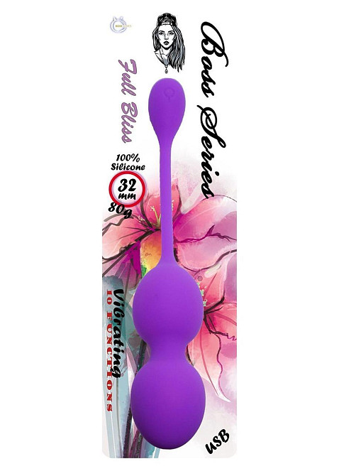 Вагинальные шарики 32mm 80g Purple 10 function USB Boss Series Sex Aura Киев - изображение 3