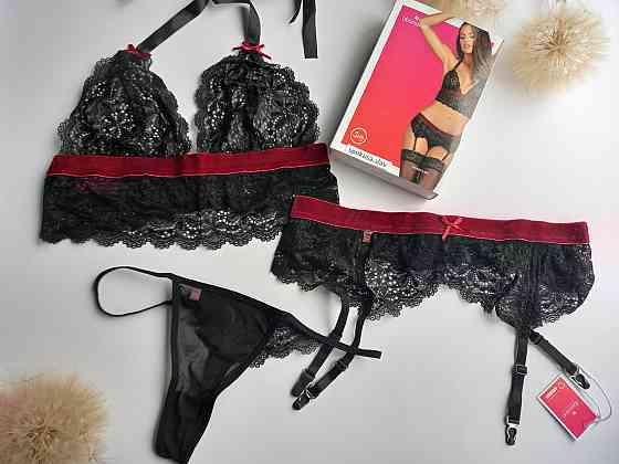 Романтичний жіночий комплект білизни L/XL Obsessive Rossita set  обстесів Славута