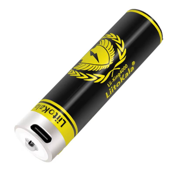 Аккумулятор 18650 LiitoKala 4000mAh 3.7V Li-ion KING4000 Type-C Киев