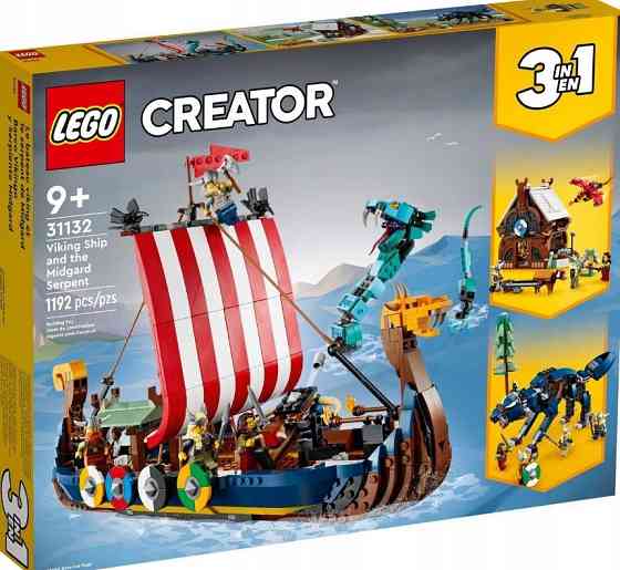 Конструктор LEGO Creator 3 в 1 31132 Корабель вікінгів і змій Мідгард. Харків