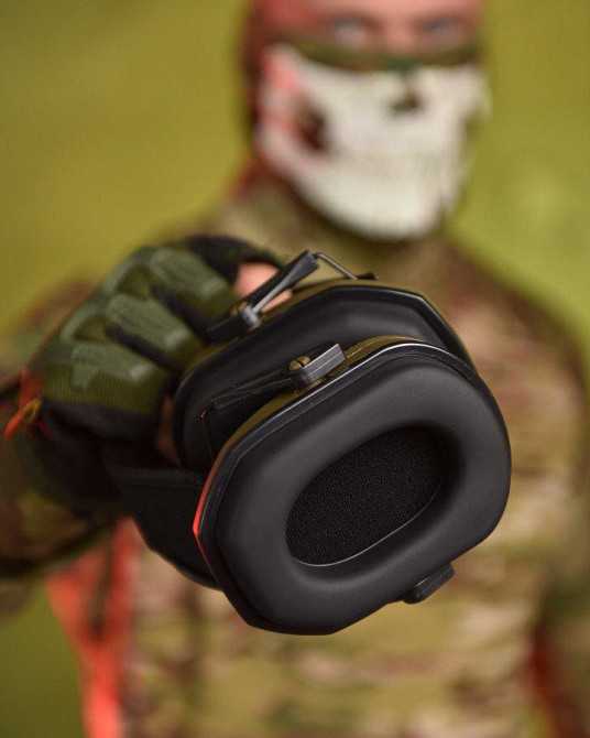 Навушники активні тактичні для стрільби ЗСУ олива розор Razor Одеса - фото 6