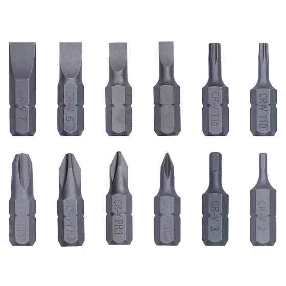 Sigma Отвертка с реверсом + биты 12шт CrV SIGMA (4001831) Коломыя