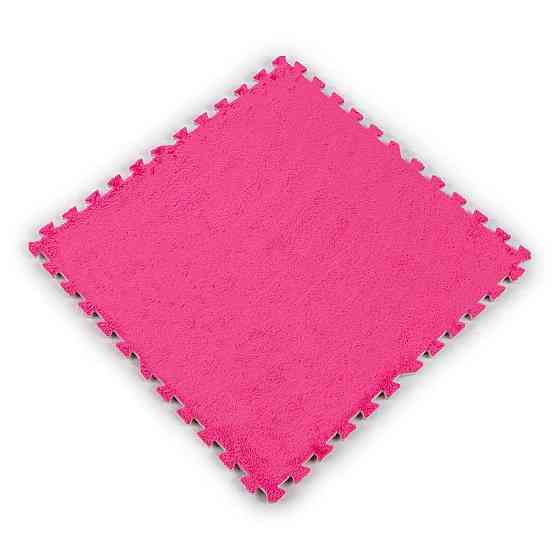 Плюшева рожева підлога-пазл Київ