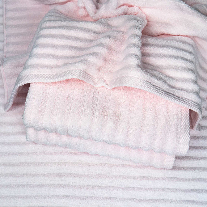 Банний махровий рушник GM Textile 70x140см Преміум якості Зеро Твіст 550г/м2 (Світло-рожевий) Суми - фото 2