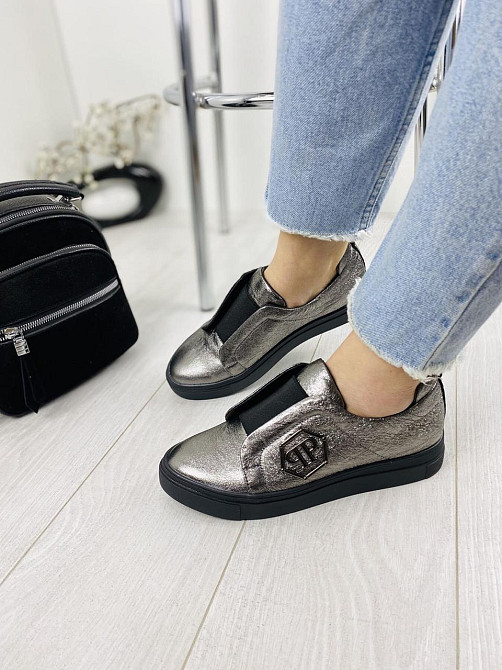 SOTHBY'S Сліпони жіночі Sothby 's C-538 срібло (весна-осінь, шкіра натуральна) (3374)38р. Коломыя - изображение 8