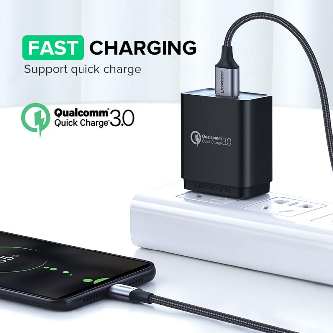 Кабель Micro USB Ugreen US290 60403 5V/3A для зарядки і передачі даних (Серій, 3м) Николаев - изображение 5