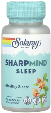 Таблетки для сна Solaray SharpMind Nootropics Sleep 30 вег капс Киев