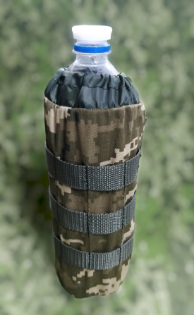 Сумка тактическая под бутылку 1 литр с креплением молли военный чехол на бутылку Киев - изображение 9