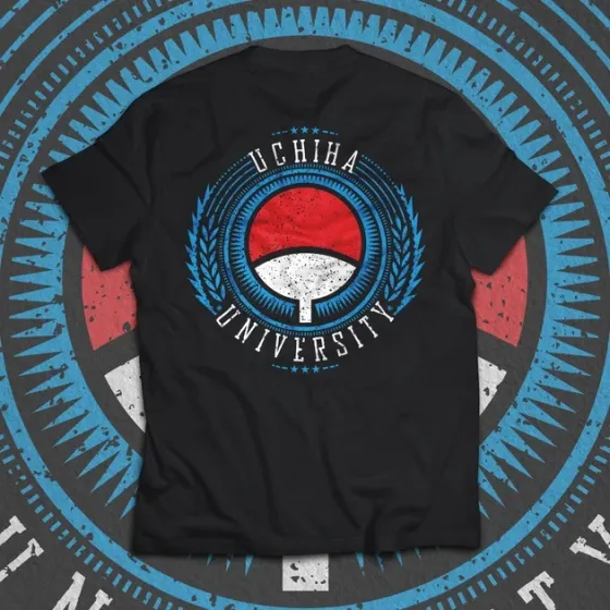 Футболка мужская с принтом Наруто Uchiha Blue Edition Размер 48 Anime0812 Днепр