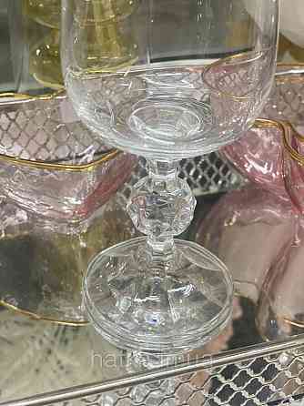 Набір келихів для вина пива 6 шт BOHEMIA "Claudia" 280 мл прозоре скло з гарною ніжкою Київ