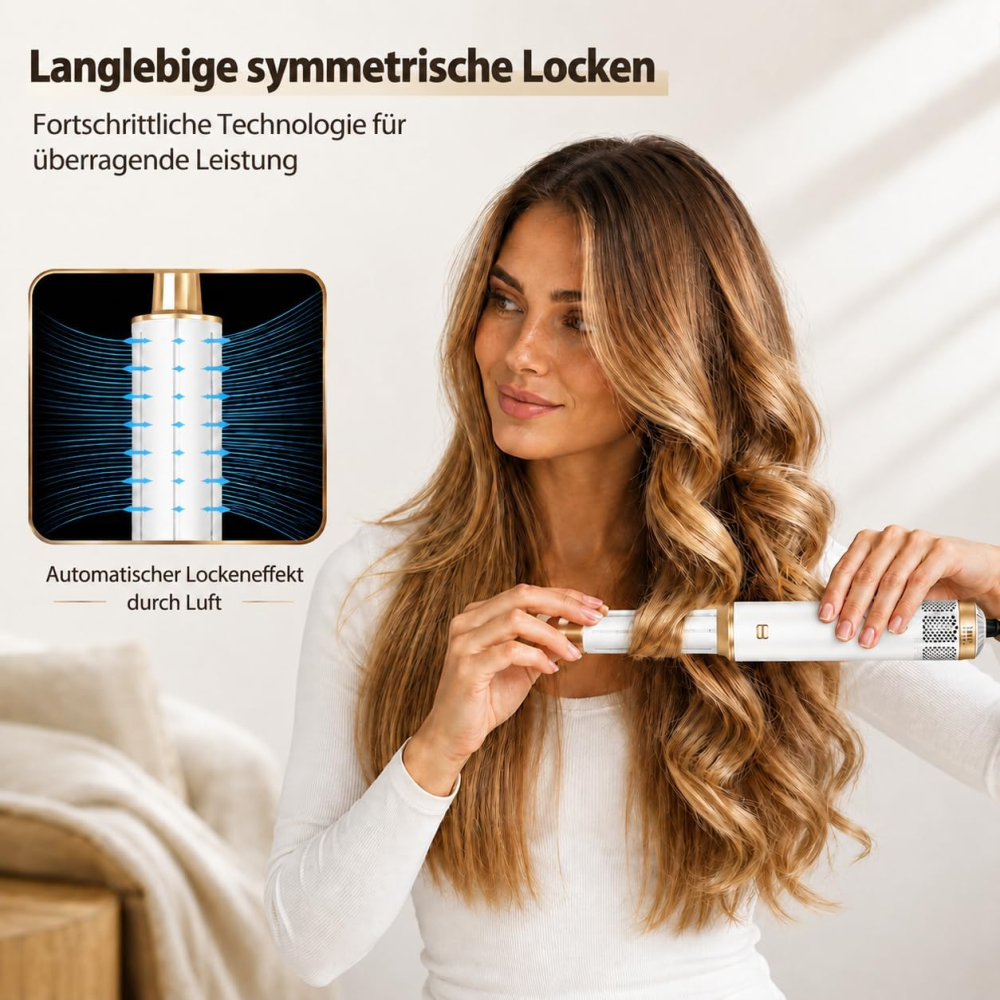 Мультистайлер Golden Goods Airstyler 5-в-1 1000 Вт, 110 000 об/хв, іонізація, фен для локонів, об'єму та випрямлення Київ - фото 4