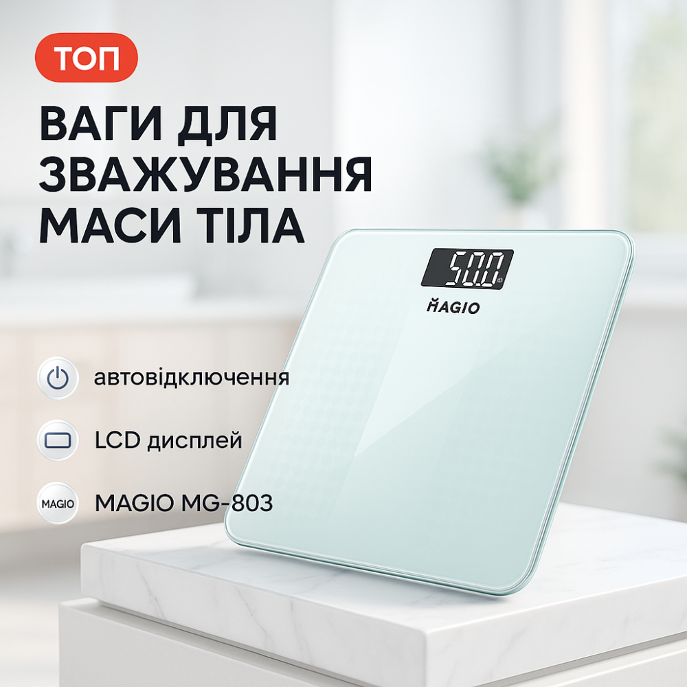 Ваги підлогові для великої ваги MAGIO MG-803 Підлогові ваги з функцією вимірювання CV-75 Львів - фото 11