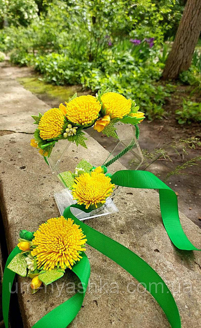 Одуванчик Обруч+2 браслета одуванчика Цветочек Кривой Рог - изображение 2