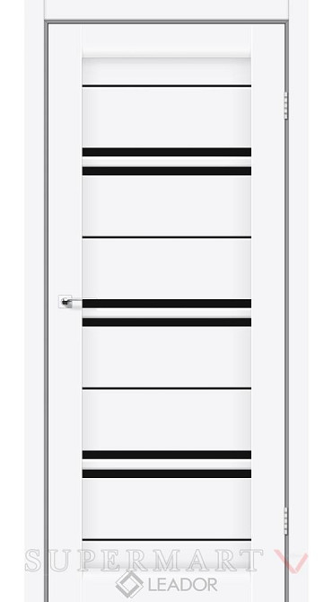 Двері MALTA Полотно, еко-шпон Білий мат BLK Київ - фото 1