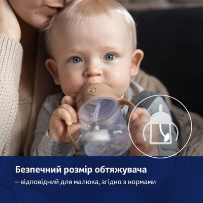 Поїльник-непроливайка Lovi з трубочкою та обтяжувачем 150 мл - коричнева (35/363) Вінниця - фото 6