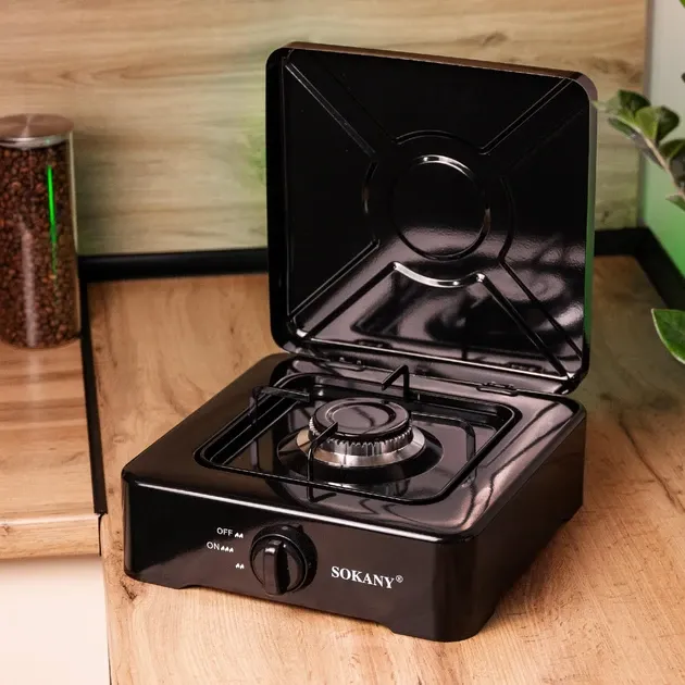 Одноконфорочна газова плита SK-07005 2,2 кВт компактна для дому, дачі та подорожей Одеса - фото 1