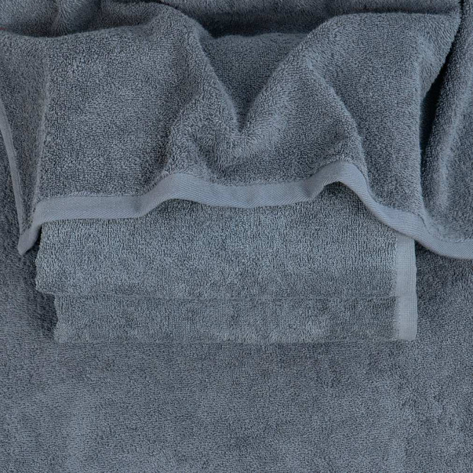 Набор махровых полотенец 3шт GM Textile 50х90см, 50х90см, 70х140см 400г/м2 (Серый) Сумы - изображение 5