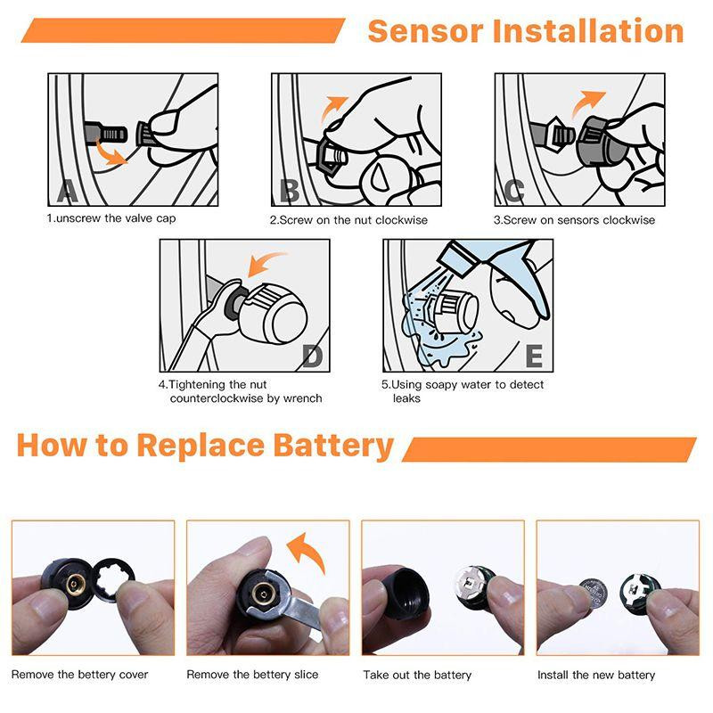 TPMS система контролю тиску і температури в шинах (З зовнішніми датчиками) Миколаїв - фото 10