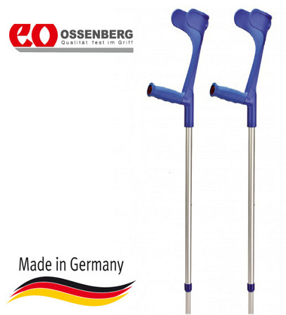 Підлокітна милиця Ossenberg Klassiker 230 DSK Extra Strong м'яка рукоятка синій Дніпро - фото 5