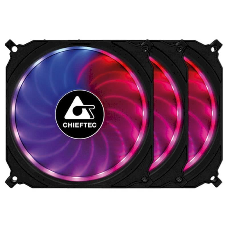 Набір вентиляторів Chieftec Tornado RGB 3in1 (CF-3012-RGB) ( 23379 ) Харьков - изображение 1