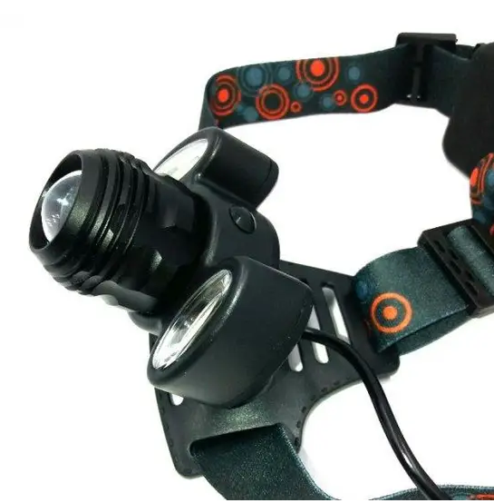 Налобний ліхтар BAILONG BL-C862-T6 з 3 світлодіодами, COB діодом, 4 режимами роботи та регульованим нахилом корпусу Одеса - фото 12