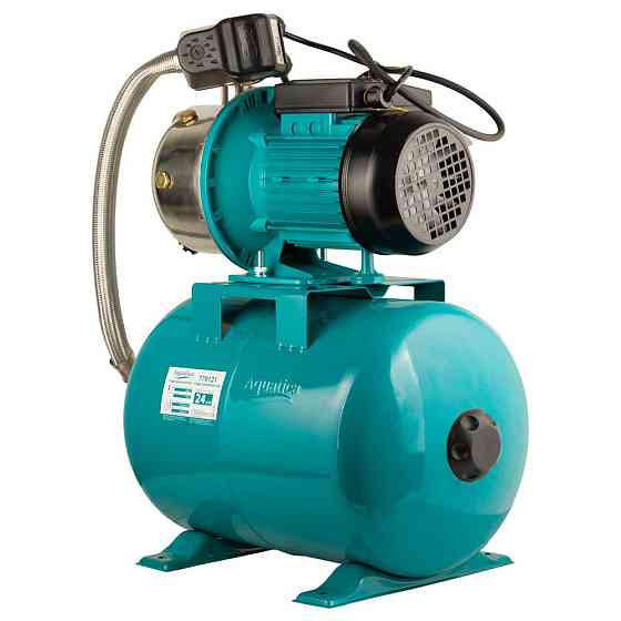 Станция 0.75кВт Hmax 46м Qmax 50л/мин (самовсасывающий насос нерж) 24л Украина AQUATICA JETSa80A5/UA Ровно