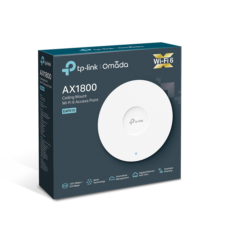 Точка доступу TP-Link EAP610 (AX1800, 1хGE, PoE, EAP Controller) Зовнішній адаптер живлення, PoE Харьков - изображение 8