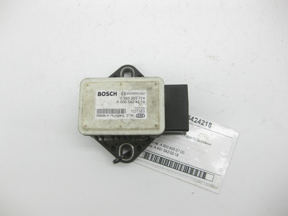 Mercedes-Benz  A0065424218 Датчик кутової швидкості G-class W463 Sprinter W906 V-class W639 W636 Smart Fortwo C451 Smart Fortwo Cabrio A451 Одесса - изображение 4