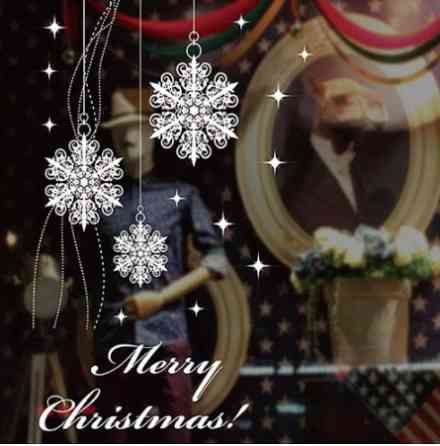 Наклейки на окна снежинки Merry Christmas 55 на 70 см белый Киев