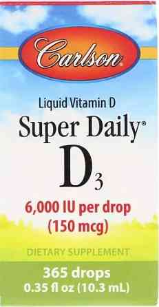 Витамин D3 масляный Carlson Vitamin D3 6,000 МЕ 10.3 мл Киев