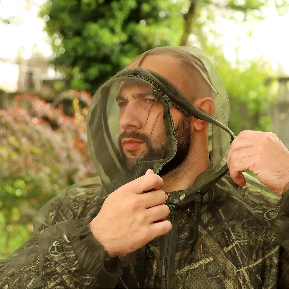 Антимоскитный костюм Mosquito Защита от насекомых (комаров, клещей, мошек) сетчатый Оливковый Винница - изображение 4