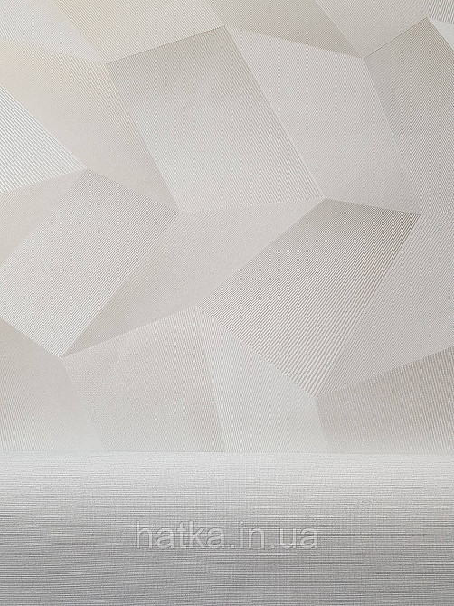 Шпалери метрові вінілові на флізеліні Sintra Vila геометрія фігури 3д бежеві сріблясті 534618 Київ - фото 1